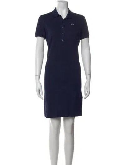 Pre-owned Lacoste Knee-length Dress In Blue