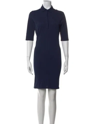 Pre-owned Lacoste Knee-length Dress In Blue