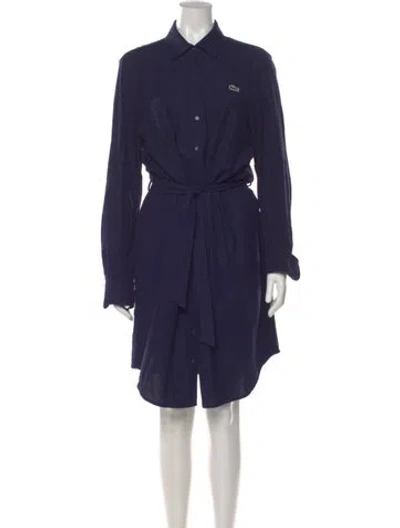 Pre-owned Lacoste Knee-length Dress In Blue