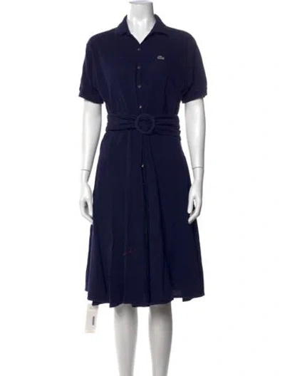 Pre-owned Lacoste Knee-length Dress In Blue