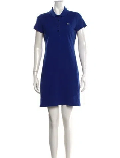 Pre-owned Lacoste Knee-length Dress In Blue
