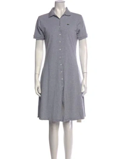 Pre-owned Lacoste Knee-length Dress In Grey