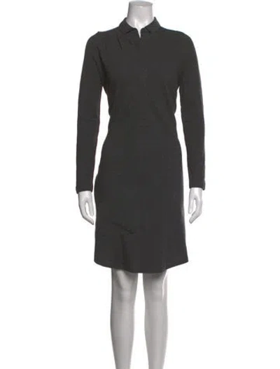 Pre-owned Lacoste Knee-length Dress In Grey