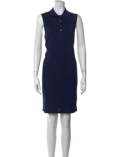 Pre-owned Lacoste Knee-length Dress W/ Tags In Blue