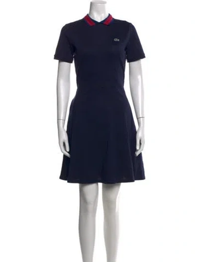 Pre-owned Lacoste Knee-length Dress W/ Tags In Blue