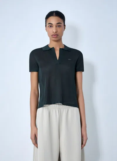 Lacoste Knit Polo Shirt In Blue