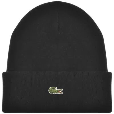Lacoste Knitted Beanie Black