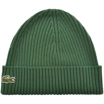 Lacoste Knitted Beanie Green