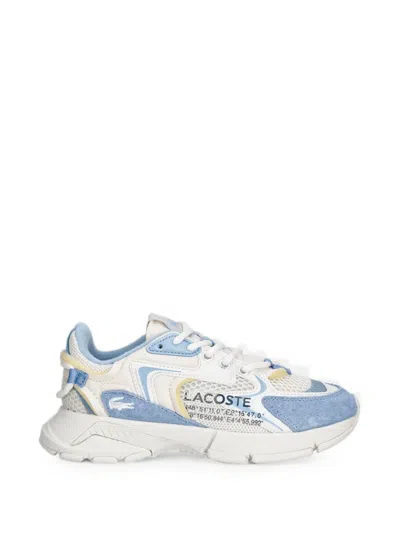 Lacoste L 003 Mesh-panelled Sneakers In White