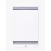 Lacoste L Courtline Striped Organic-cotton B In Marine