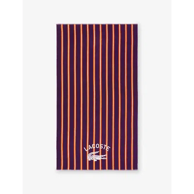 Lacoste L Sunstripe Cotton Beach Towel