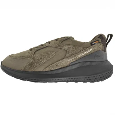 Lacoste L003 Evo 225 Trainers Dark Brown In Green