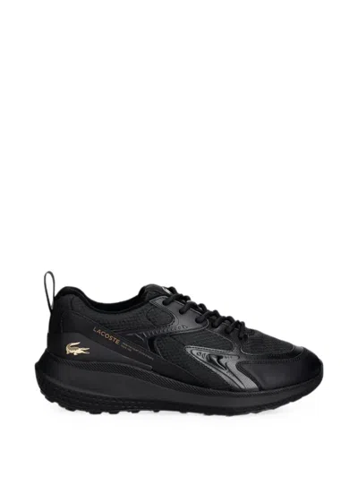 Lacoste L003 Evo Panelled Logo-patch Sneakers In Black