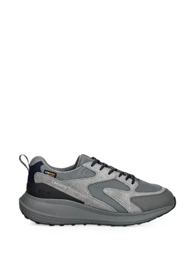 Lacoste L003 Evo Panelled Mesh-trim Sneakers In Gray