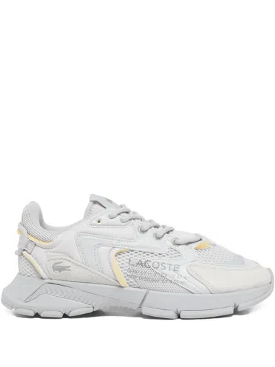 Lacoste L003 Mesh-panelled Chunky Sneakers In Gray