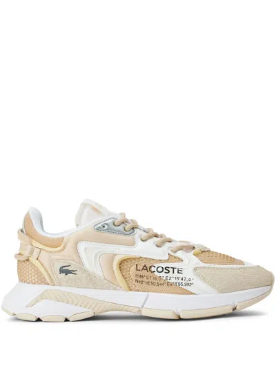 Lacoste L003 Neo Panelled Sneakers In Nude