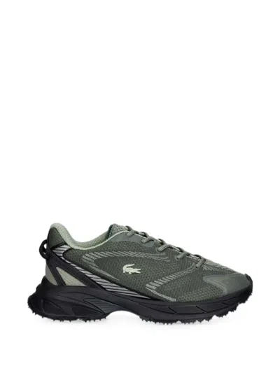 Lacoste L003 Neo Shot Logo-patch Mesh Sneakers In Green