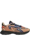 Lacoste Multicolor Leather And Mesh L003 Neo Sneakers In Brown