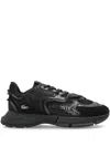Lacoste Round Toe Sneakers In Black