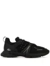 Lacoste Mesh Upper Sneakers With Pull Tab And Rubber Sole In Black