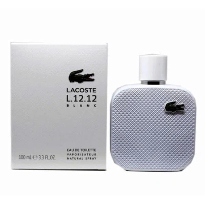 Lacoste L.12.12 Blanc Eau De Toilette Spray For Men, 3.3 oz (100 Ml) Unboxed In Default