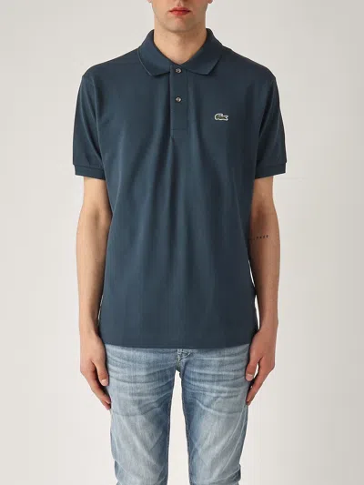 Lacoste L.12.12 Classic Fit In Pique Polo In Blue