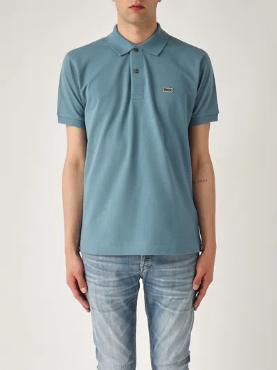 Lacoste L.12.12 Classic Fit In Pique Polo In Blue