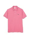 Lacoste L.12.12 Classic Logo Polo Shirt In Pink