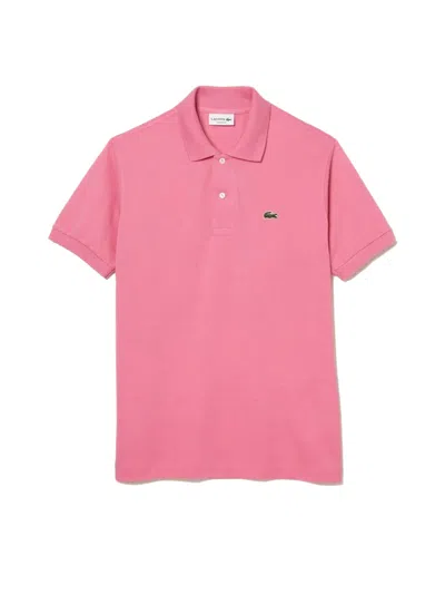 Lacoste L.12.12 Classic Logo Polo Shirt In Pink