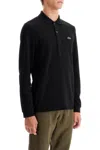 Lacoste Black Piqué Polo Shirt In Black