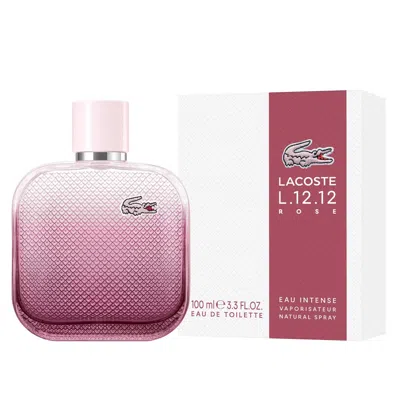 Lacoste L.12.12 Rose Eau Intense 3.3 Eau De Toilette Spray For Women In Pink