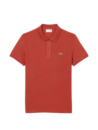 Lacoste L.12.12 Slim-fit Polo Shirt In Red