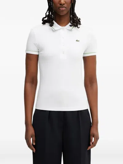 Lacoste L.12.d Slim-fit Trim-detail Polo In White