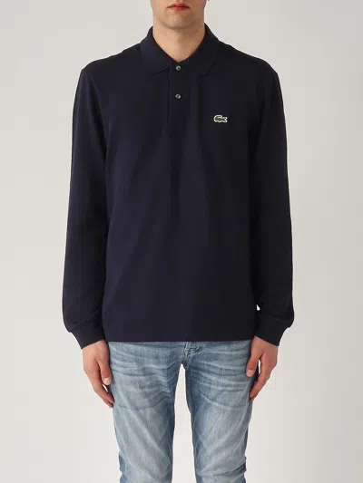 Lacoste "classic Fit Long Sleeve Polo Shirt In Blue
