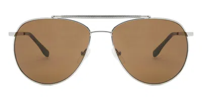 Lacoste L177s 033 Men's Sunglasses Grey Size 57 In Brown
