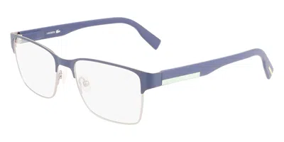 Lacoste L2286 401 Men's Glasses Blue Size 55 - Free Lenses - Blue Light Block Available