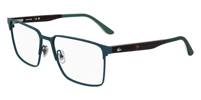 Lacoste L2314 N 400 Occhiali Da Vista Blu Per Uomo (solo Montatura) In Green