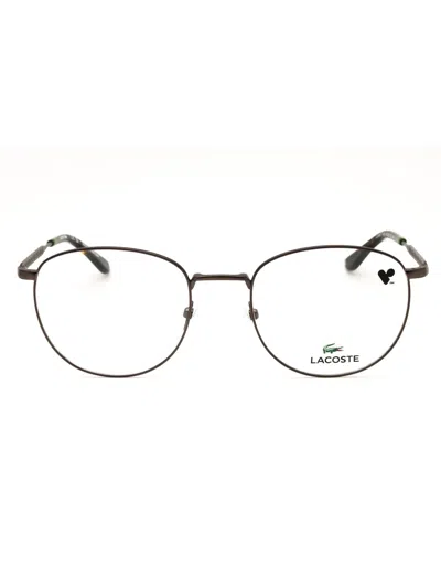 Lacoste L2315 Eyeglasses In Dark Gunmetal/clear Demo Lens