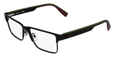 Lacoste L2318 002 Occhiali Da Vista Neri Per Uomo (solo Montatura) In Black