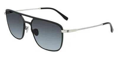Lacoste L242se 001 Men's Sunglasses Black Size 57 In Red
