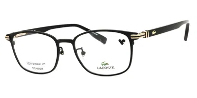 Lacoste L2530lb Asian Fit 002 Men's Glasses Black Size 52 - Free Lenses - Blue Light Block Available