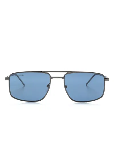 Lacoste L255s Pilot-frame Sunglasses In Black