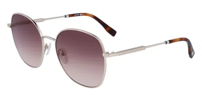 Lacoste L257s 712 Women's Sunglasses Gold Size 56