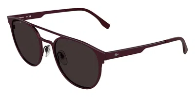 Lacoste L275s 601 Men's Sunglasses Burgundy Size 53 In Metallic