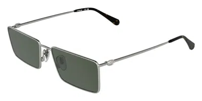 Lacoste L279s 042 Men's Sunglasses Silver Size 56 In Metallic