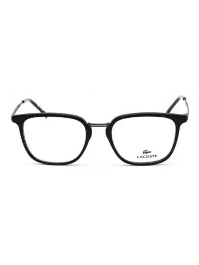 Lacoste L2853pc Eyeglasses In 220 - Havana/striped Green / Clear Lens