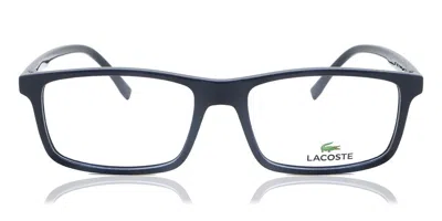 Lacoste Demo Square Unisex Eyeglasses L2858 N 424 54 In Red
