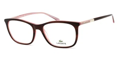 Lacoste L2885 219 Occhiali Da Vista Tartarugatishell Per Donna (solo Montatura) In Orange
