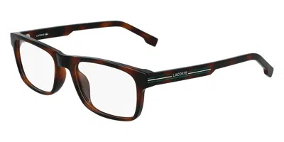 Lacoste L2886 Men's Glasses, Tortoiseshell, Size 53 In Brown