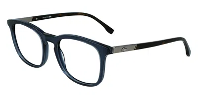 Lacoste L2889 400 Men's Glasses Blue Size 52 - Free Lenses - Blue Light Block Available In Black